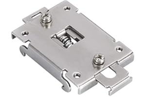 AUNMAS DIN Rail Mounting Clip, Chinese Standard 35mm Din Rail Fixed Din Rail Kit Din Rail Mounting Bracket Solid State Relay Clip Clamp With 2 Mounting Screws