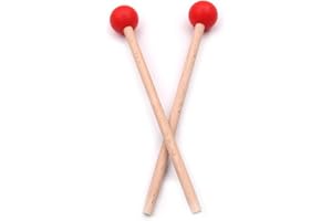 AGZHU 1 Pair Tongue Drum Mallet Xylophone Marimba Drumstick Musical Percussion Instrument for Children Kids Adults, Kids Drumsticks Bell,Piano Hammer Teaching Aids
