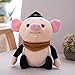 Produktbild BAONZEN Kreatives Simulation Schwein acht Ring Puppe Puppe Zwei Brüder Schwein Plüschtier Greifmaschine Puppen zu senden Jungs Kinder, steigen. Pig acht Ringpuppe schwarz, 30 cm