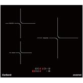 Corber&oacute; - Induction Plate | CCIM3662| 60 cm | 3 Zones | 6200W | Inverter| Extra Large Zone |9 Power Levels | Touch Control |