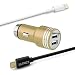 Produktbild ULTRICS® Auto Ladegerat Smart Dual USB Port Reise fur iPhone 6S Plus 5SE 5C 4S Android Samsung Galaxy S7 S6 Edge Plus Hinweis 5 4 S5 Tab S LG G5 G4 HTC Nexus 5X 6P, iPad Mit Kostenlosen Aufladekabel