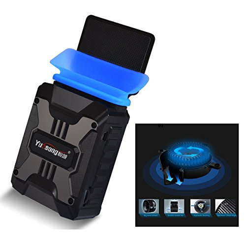 Itian Laptop Kühler, Laptop und Notebook Cooling Pad Luftabsaugung Laptop Kühler mit Vakuumgebläse --- USB Powered, Windsteuerung, Leiser Betrieb, Ultra-Portable Heizkörper, CPU-Kühler, Lüfter-Kühlkörper für Notebook (Schwarz)