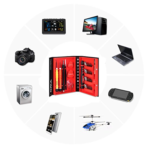 Oria Schraubendreher Set Magnetic Austauschbar Magnetverschluss Hardware Schraubendrehersatz Reparatur Werkzeug Kit für iPad, iPhone, Tablets, Laptops, PC, Brillen&Andere Geräte etc.(38 in 1) - 7