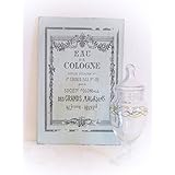 Unikat handmade SCHILD 'EAU DE COLOGNE' shabby french Dekoschild Bild Holzschild Schrift