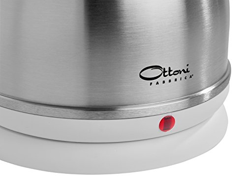 Ottoni Fabbrica Italienischer Top Wasserkocher „Alice Satinato Bianco“ 2400W 1,7l. - 3