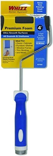 Work Tools International 57600 4-Inch Whizz Premium Foam Paint Roller Cover and Frame by Work Tools International