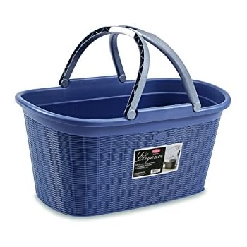 axentia Wäschekorb mit Henkel - Wäschesammler eckig - Wäschewanne ...