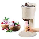 YUEWO 1L Machine à crème glacée avec Suggestions de recettes,Machine à sorbet Yaourtière Pour la maison