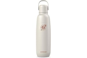 Sodastream - Fizz & Go Stainless Steel 0,9L Termoflaska, Sand | Kompatibel med följande kolsyremaskiner: Enso, Art, Terra, E