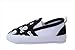 Bigood Baby Toddler Crib Skull Anti-Slip Shoes First Walking Sneakers 11cm Black