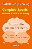 Image de Easy Learning Spanish Complete Grammar, Verbs and Vocabulary (3 books in 1) (Collins Easy Learning Spanish)