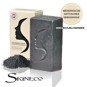 Ziegenmilchseife mit Medizinischer Aktivkohle – Dermatest „Sehr gut!“ - 5