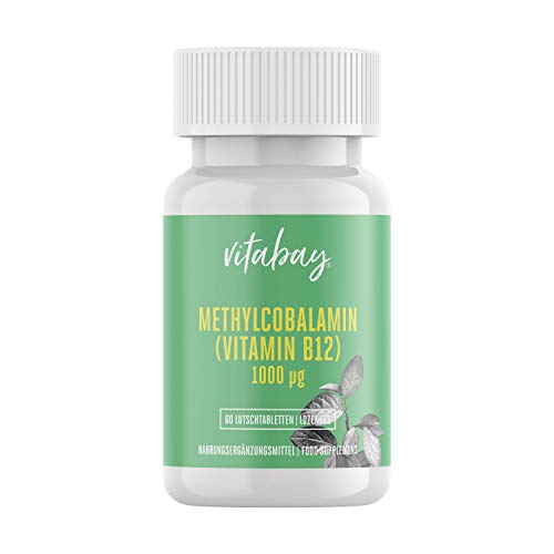 Metilcobalamina - 1000 mcg - Pastillas de vitamina B12 - Veganas (60 pastillas veganas)