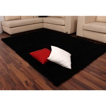 Diva Shaggy Schwarz Hochflor Langflor Teppich Uni Black Top Preis
