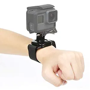 Action Pro 360-degree Rotation Wrist Strap Mount Compatible with GoPro Hero 9 8 7 6 5 4 3+ 3 SJCAM YI EKEN Action Camera