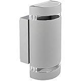 ABMESSUNGEN & VORTEILE: Robuste Verarbeitungsqualität der Wandleuchte, hoch belastbar, Wassergeschützt IP44 - Höhe: 235mm, Breite: 110mm, Tiefe: 109mm