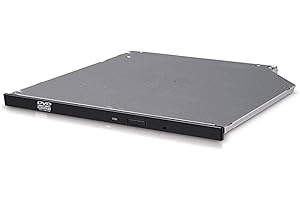 ‎HITACHI Hitachi-LG GUD1N Internal DVD Drive, Slim 9.5 mm DVD Player/Writer for Laptop/Desktop PC, Windows 10 Compatible, 8X Read/Write Speed - Black
