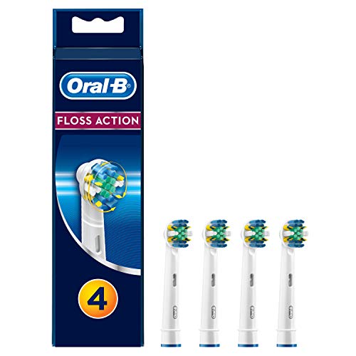 Oral-B Floss Action - Cabezal de recambio de cepillo dental eléctrico, 4 unidades