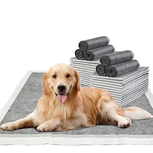 HIDOGGYLD Charcoal Puppy Pads-Extra Large Training Pads, Super Absorbent Pee Pads for Dog Potty Training (28''x34'', 30 Count)