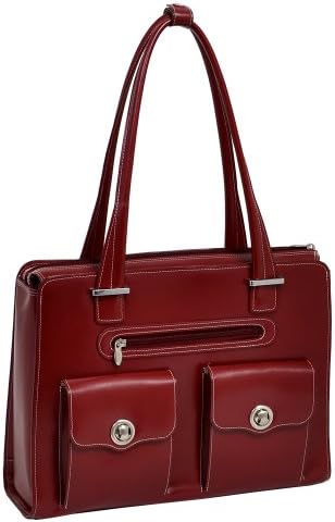 15.4" Leather Fly-Through™ Checkpoint-Friendly Ladies' Laptop Briefcase