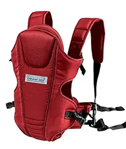 Ineffable Baby Carrier Bag in 3-in-1 Ergonomic Adjustable Sling Kangaroo Design with Carrying Basket for Front & Back Use for Infant Child and Mother Travel - 0 to 2 Year (Red)