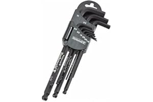 GZM Kit de 12 clés à outils hexagonaux pointe aimantée pour moto Harley Davidson Sport Dyna SoftAIL Norton BSA VICTORY Triumph Bonneville Jeep ChEVROLET Professionnels Entretien de l'atelier de garage