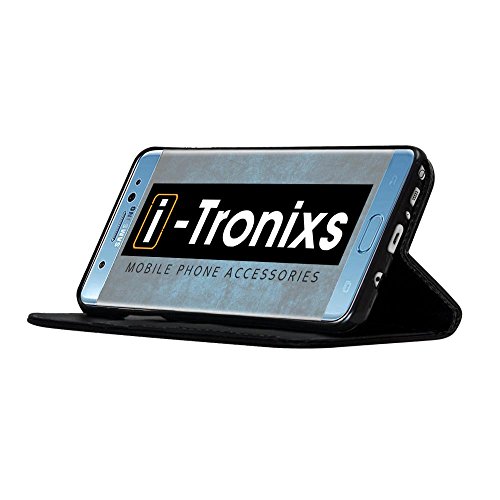 Motorola Moto E4 h  lle  Tasche  Telefonkasten   Schwarz   Abdeckung f  r Motorola Moto E4 Geh  use aus robuster Kohlefaser Buchstil PU Leder Geldb  r