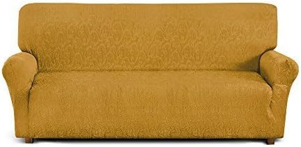 Sofa Cover Stretchable, gold, 4 posti