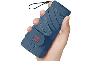 Moorrlii Reise-Mini-Regenschirm für Geldbörse mit Etui, klein, kompakt, UV-Schutz, sonnenleicht, kleiner Taschenschirm mit Hülle für Damen, Mädchen