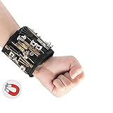 Langlebiges Magnetarmband: Dieses Armband besteht aus 1680D Oxford-Gewebe, das atmungsaktiv genug für den täglichen Gebrauch ist. Magnetarmband eingebettet mit 3 super starken Magneten. Es ist die beste Lösung, um Schrauben und Nägel bei der Arbeit griffbereit zu halten.