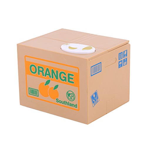 Elektrische Münzbehälter Elektrische Katze Spielzeug Interessante Geschenk für Kinder (Orange Katze) - 8