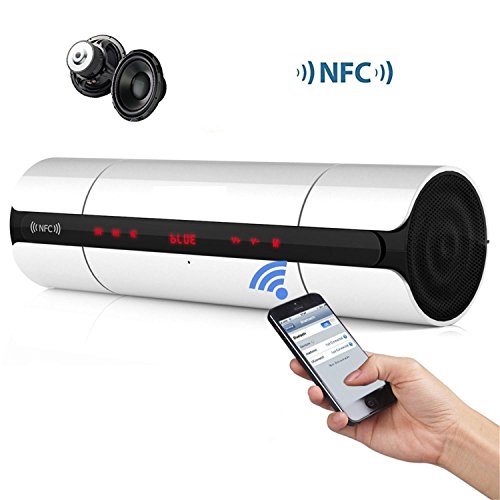 NFC HIFI Portable Mini Bluetooth Lautsprecher Wireless Stereo Lautsprecher, Eingebautes Mikrofon, UnterstÃ¼tzung U Disk oder TF Card Playe , white