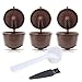 Produktbild ZUMURCH® 3 Pack Dolce Gusto Kaffeekapsel Wiederverwendbare i cafilas Kaffeekapselfüllung Mehr als 100 Verwendet Ersatz Kapsel Kaffeeduck – 3. Generation braun