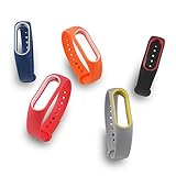 LafeiRabbit Xiaomi 2 Ersatzarmband, Wasserdichtes Mehrfarbiges Ersatzband Set in 5er, Handgelenk Armband Bracelet für Xiaomi Mi Band2 (Ohne Activity Tracker)