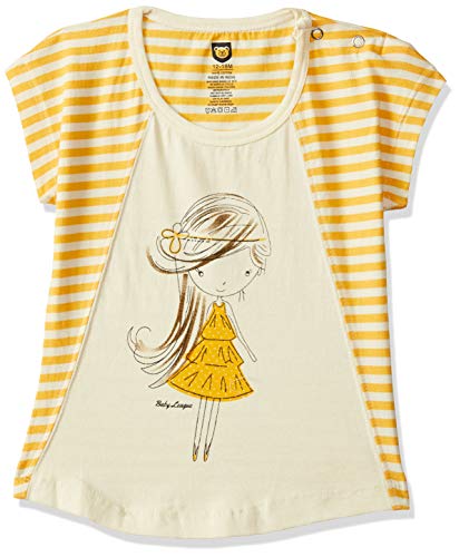 612 League Baby Girls Plain Regular fit T-Shirt ILS00S780336H Butter Yellow 12-18 Months RS.218 (60.00% Off) - Amazon