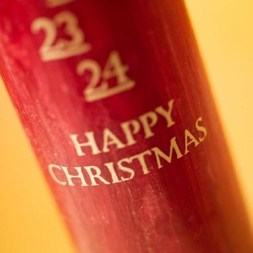 Vela de Adviento Rojo, tamaño (y una Mitad x12 cm por St Eval