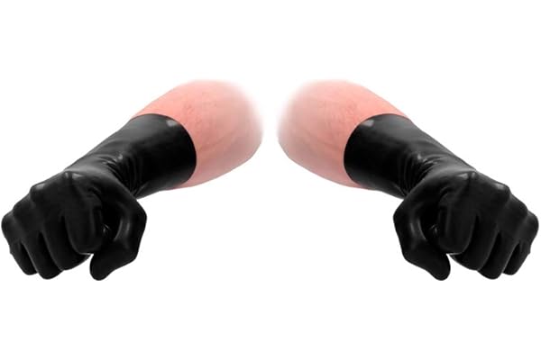 Fist it Gants Courts en Latex Noir