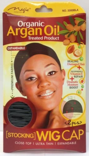 Magic Collection Stocking Wig Cap (2Pcs) Organic Argan Oil #3000BLA***