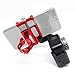 Produktbild Jamicy® Handyhalterung Fahrrad, Universal Motorrad Handyhalter, wasserdicht Aluminiumlegierung Handyhalter für iPhone, Android, Halter für DJI OSMO Action (Rot)