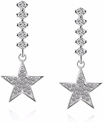 Stylish And Sophisticated And Versatile Ear Screw Air Purifiers 5-Star Pendants Long, Insert Drill Ears