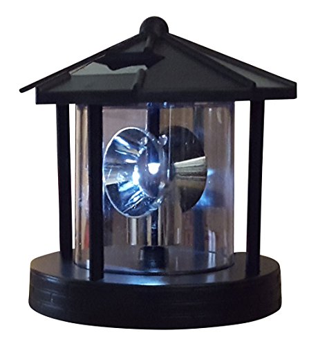 Ersatzkopf Solar f. Deko Leuchtturm Rundum Leuchtfeuer Solarkopf 360° 16,5cm NEU - 2