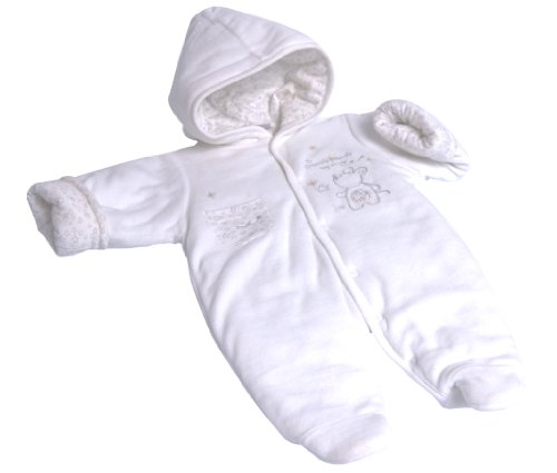 Dandelion Unisex Baby Twinkle Mouse Snowsuit White 0 - 3 Months