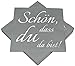 Produktbild Unbekannt 60 x Servietten Serviette Schön, dass du da bist 33 x 33cm Geburtstag Hochzeit