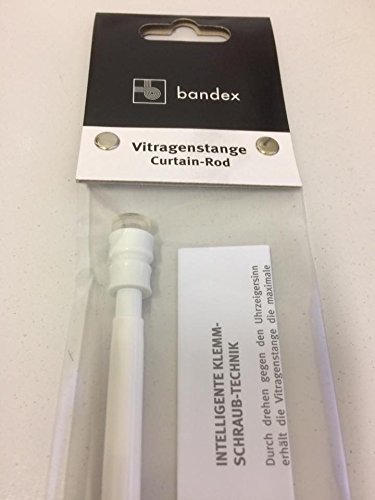 Klemmstange Gardinenstange Scheibengardinenstange Edelstahl matt, Größe:50 cm 55-90 - 2
