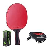paleta de ping pong profesional adidas Con tecnología Trampoline Tension, el caucho y la esponja pueden absorber la bola atacante o despejarla.