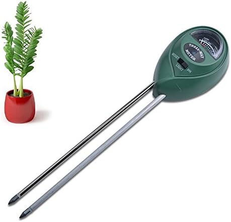 YIER PH Soil Meter Digital for Gardening 3-in-1 Soil Test Kit for Moisture with Probe