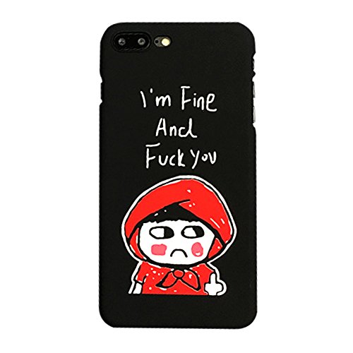 Preisvergleich Produktbild Handyhülle iphone ,Dewanxin 2018 Limitierte AuflageSchöne Cartoon-Muster Design,Stoßfest Tasche / Telefon-Kasten / Handytasche / Holster / Hüllen & Cases / Ultra Dünne Rundum-schutz Kratzfeste Silikon Hülle Bumper Kratzfeste,Scratch-Resistant Schale Protective Skin Handyhülle Handy-etui ,Gelten für iPhone 6s,iPhone 6s Plus,iPhone 6 Plus,iPhone 8 Plus,iPhone 7 Plus,iPhone 6,iPhone 7,iPhone 8 (7 / 8plus, Schwarz)