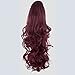 Elegant Hair - 22" PONYTAIL Clip in Hair Piece WAVY Cheryl Cole Red #99J REVERSIBLE Claw Clip 250g