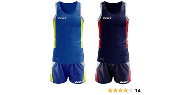 ZEUS KIT ATLANTE RUNNING COMPLETO COMPLETINO CORSA SPORT PALESTRA JOGGING  (Blu-Rosso-Grigio, XXL) : Amazon.it: Sport e tempo libero