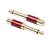 Produktbild Wokee Audio Adapter 6.35mm Klinkenstecker-1/4 Male Jack auf Cinch Buchse Buchse Anschlüsse-Dieser Adapter trägt normalerweise AudioKopfhörerverlängerung mit 24K Vergoldete Kontakte (Rot)